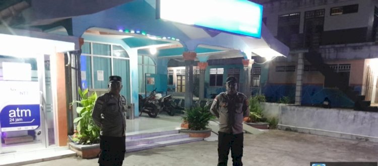 Tingkatkan Kondusifitas, Polsek Paga Gelar Patroli Rutin obyek vital di Wilayah Hukumnya.