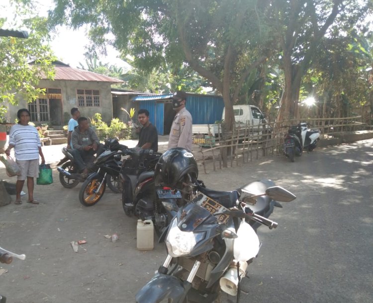 Kegiatan Patroli Kamtibmas Oleh Piket Jaga SPKT I Polsek Lela, Polres Sikka