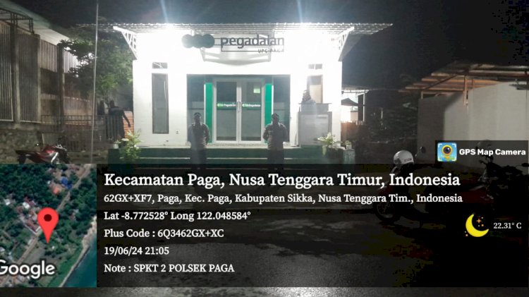 Patroli rutin obvit Piket Jaga Polsek Paga melakukan Patroli Rutin Obvit di wilayah Hukum Polsek Paga, Polres Sikka