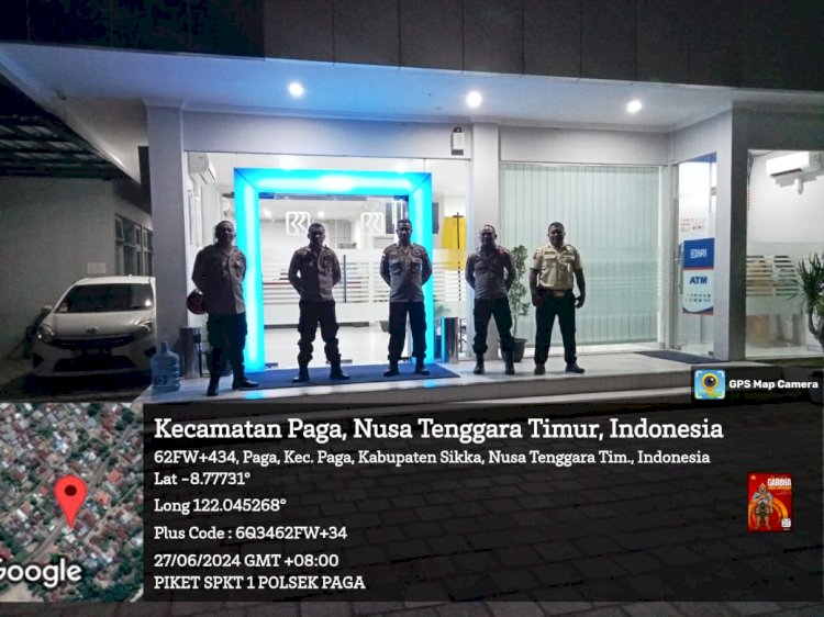 Piket Jaga melakukan Patroli Rutin dan patroli Obvit di wilayah Hukum Polsek Paga