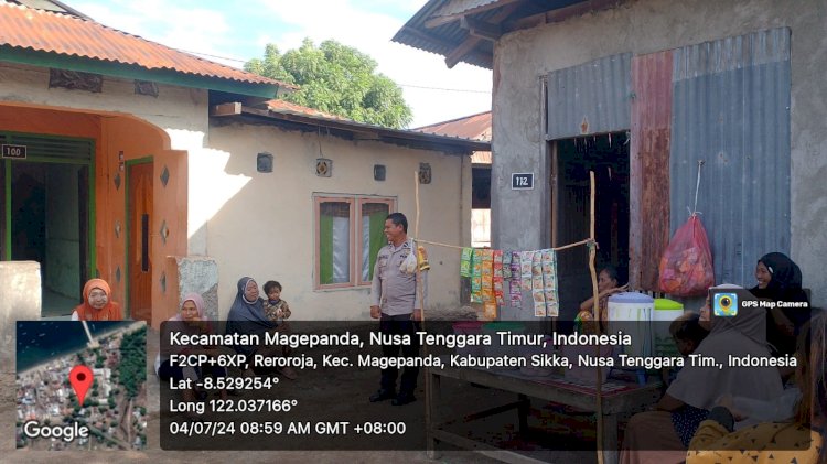 Pos Pol Ndete Polsek Alok Tingkatkan Keamanan dan Ketertiban di Kecamatan Magepanda Dengan Tingkatkan Patroli