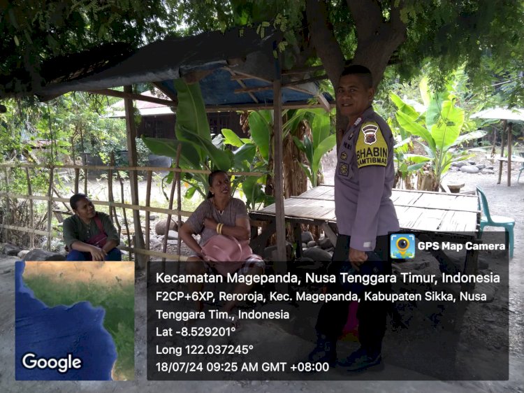 KEGIATAN PATROLI OLEH PIKET JAGA POS POL NDETE- POLSEK ALOK - POLRES SIKKA.