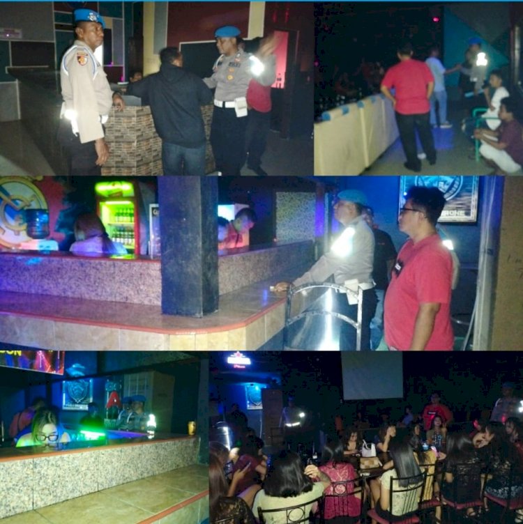 Polres Sikka Razia Personel Polri Di Tempat Hiburan Malam Yang Ada di Kota Maumere
