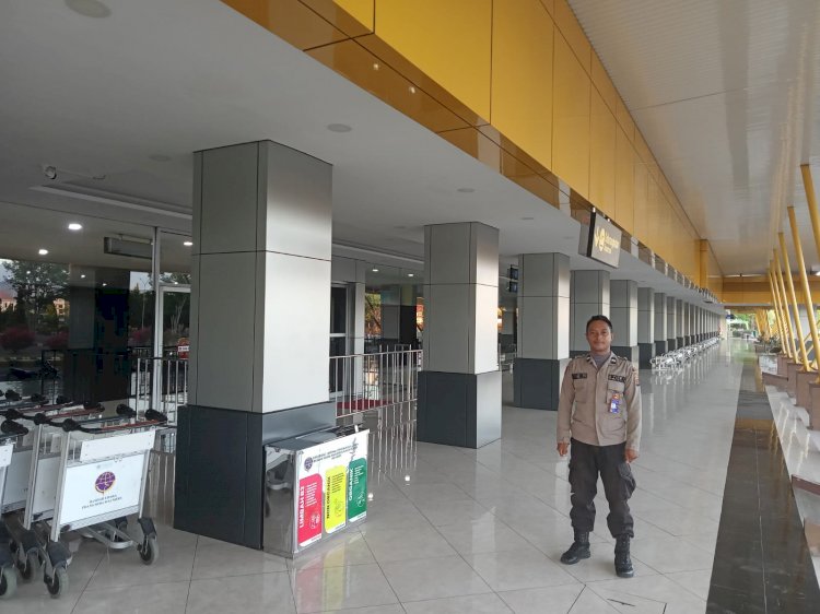 KP3 Udara Bandara Frans Seda Maumere Menjaga keamanan dan kenyamanan