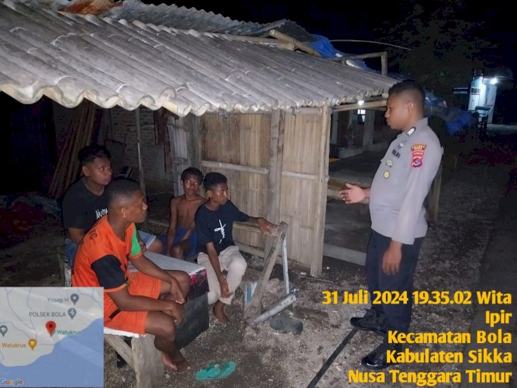 Polsek Bola Gelar Patroli Malam, Warga Bola Kini Lebih Tenang