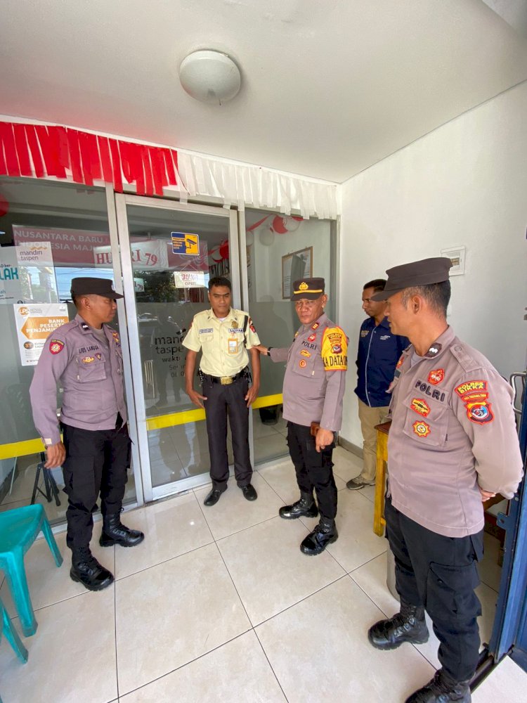 PERSONEL SAT BINMAS POLRES SIKKA MELAKSANAKAN PATROLI HIMBAUAN KAMTIBMAS KEPADA SATPAM