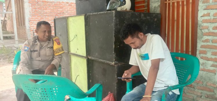 Kegiatan Patroli dan Sambang Bhabinkamtibmas Desa Iligai, Kec. Lela, Kab.Sikka