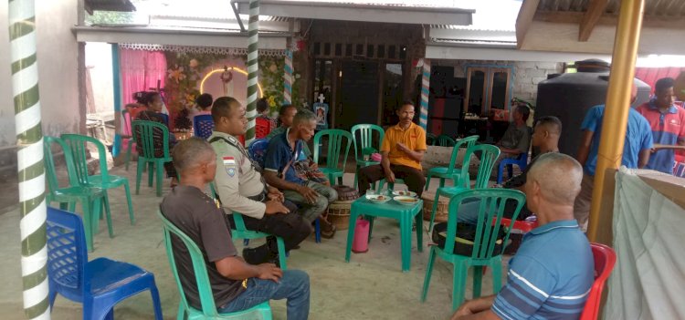 BHABINKAMTIBMAS POLSEK NITA,POLRES SIKKA LAKSANAKAN GIAT SAMBANG DAN HIMBAUAN KEPADA WARGA DESA BINAAN.