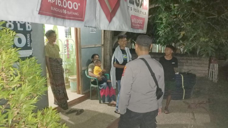 KEGIATAN PATROLI RUTIN OLEH PIKET JAGA SPKT REGU I POLSEK NELLE POLRES SIKKA.