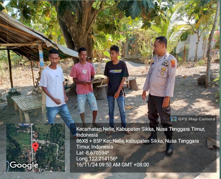 KEGIATAN PATROLI RUTIN* OLEH PIKET JAGA SPKT REGU III POLSEK NELLE POLRES SIKKA.