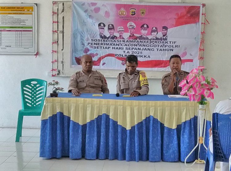 Sosialisasi Rekrutmen Anggota Polri TA 2025 di SMK Mathilda, Kabupaten Sikka: Siswa Antusias Sambut Prinsip