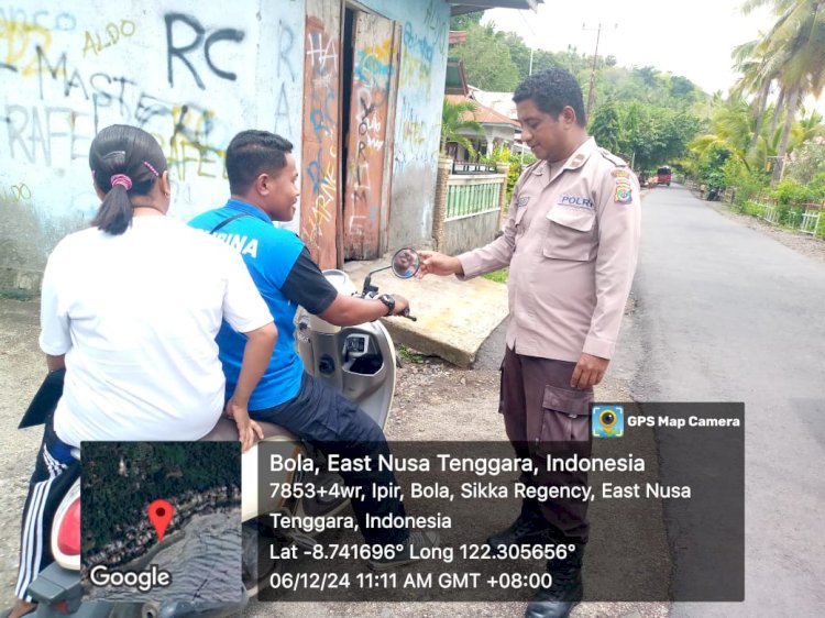 Polsek Bola Polres Sikka Laksanakan Patroli Rutin Ciptakan Kondusivitas Kamtibmas
