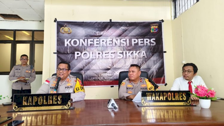 Polres Sikka Evaluasi Penanganan Kasus 2023-2024, dan Serukan Perayaan Tahun Baru dengan Kegiatan Positif