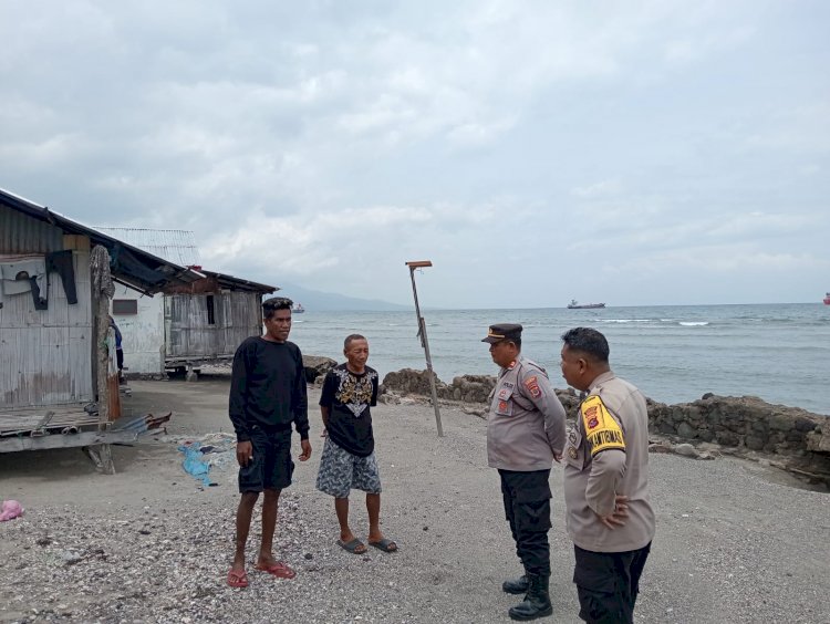 Polsek Kewapante Pantau Cuaca Ekstrem, Nelayan Diminta Waspada Banjir ROB dan Angin Kencang