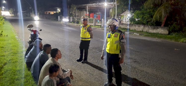 Satlantas Polres Sikka Gelar Patroli Lampu Biru di Bulan Ramadan, Ciptakan Kamseltibcarlantas yang Kondusif