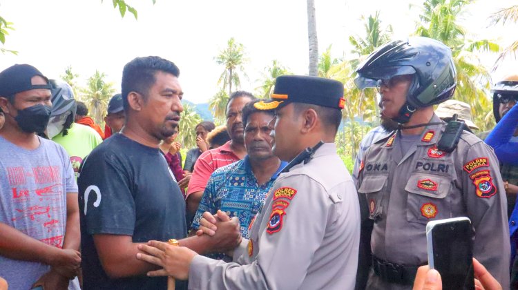 Kapolres Sikka Redam Ketegangan Warga dalam Sengketa Lahan HGU PT. Krisrama