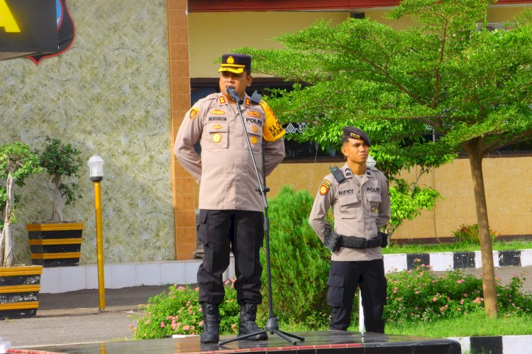 Kapolres Sikka Pimpin Apel Pagi, Tekankan Disiplin dan Kesiapan Personel