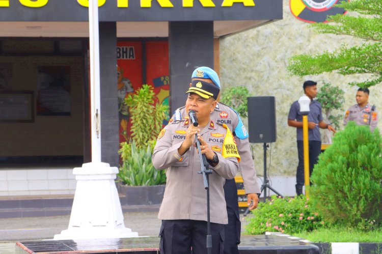 Polres Sikka Gelar Apel Fungsi, Wakapolres Tekankan Integritas dan Kedisiplinan