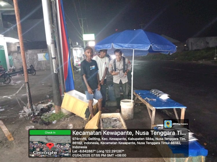 Kegiatan Monitoring dan Patroli hari raya Idulfitri di wilayah hukum Polsek Kewapante