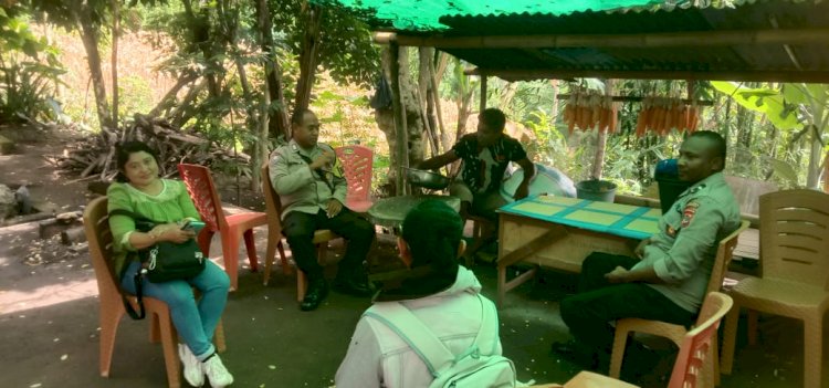 Bhabinkamtibmas Desa Takaplager Koordinasi Jelang Panen Jagung Poktan Po’ing Bekat, Bupati Sikka Dijadwalkan Hadir
