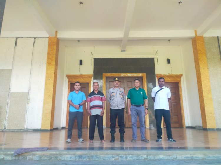Jelang Paskah 2025, Polsek Alok Koordinasi Pengamanan Ibadah di Paroki dan Stasi