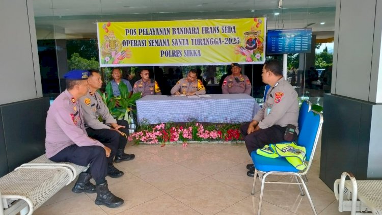 Rombongan Pejabat Utama Polda NTT Tiba di Maumere, Disambut Langsung Kapolres Sikka