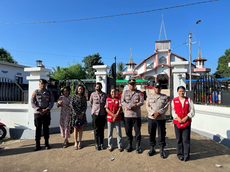 POLRES SIKKA AKTIF LAKSANAKAN PENGAMANAN RANGKAIAN PERAYAAN PASKAH AGAR KAMTIBMAS KONDUSIF