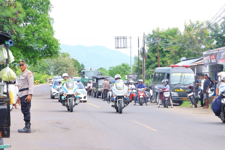 Skenario Keamanan Dimatangkan, Polres Sikka Gelar Gladi Jelang Kunjungan Wapres