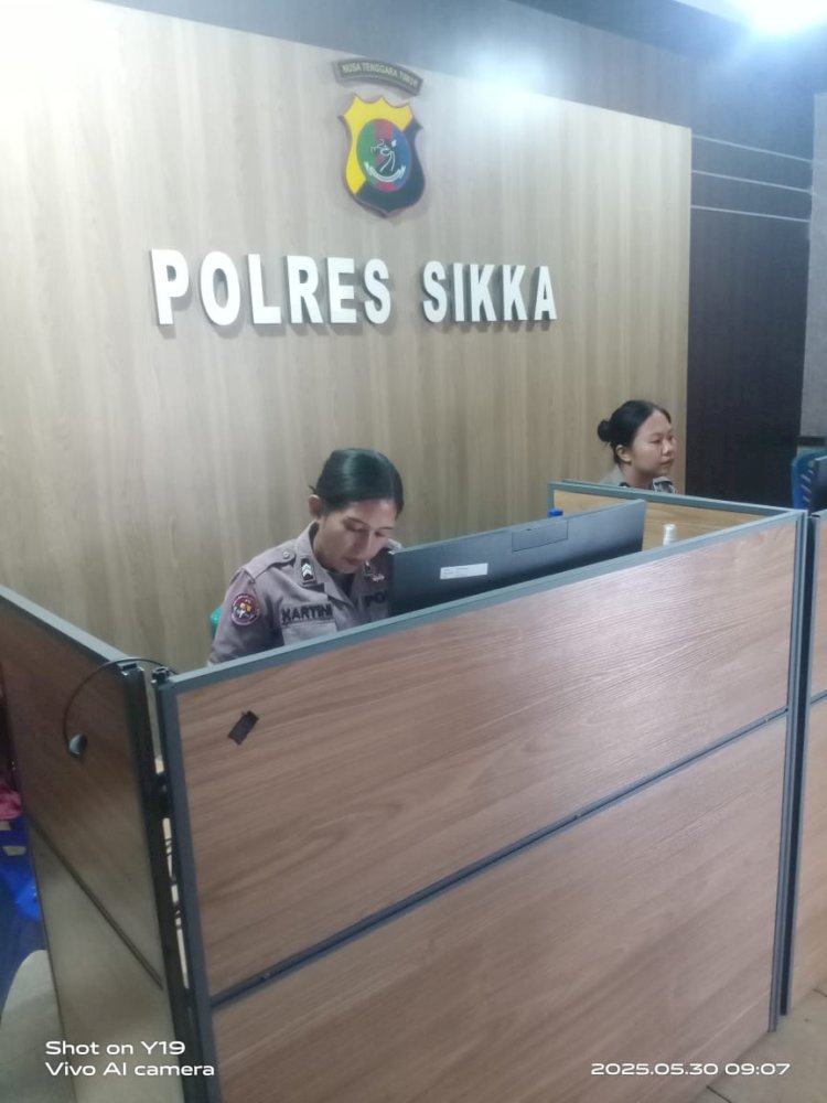 Kapolres Sikka Dorong Peran Polwan dalam Pelayanan Call Center 110