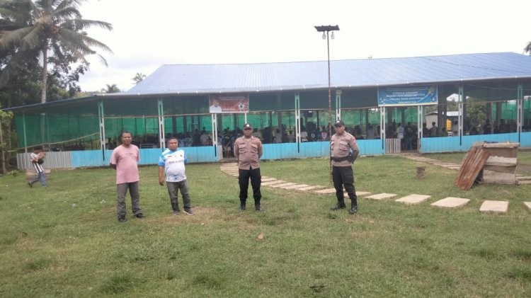 Polsek Paga Amankan Turnamen Putra Mohza Cup 1, Tiga Laga Perdana Berlangsung Kondusif