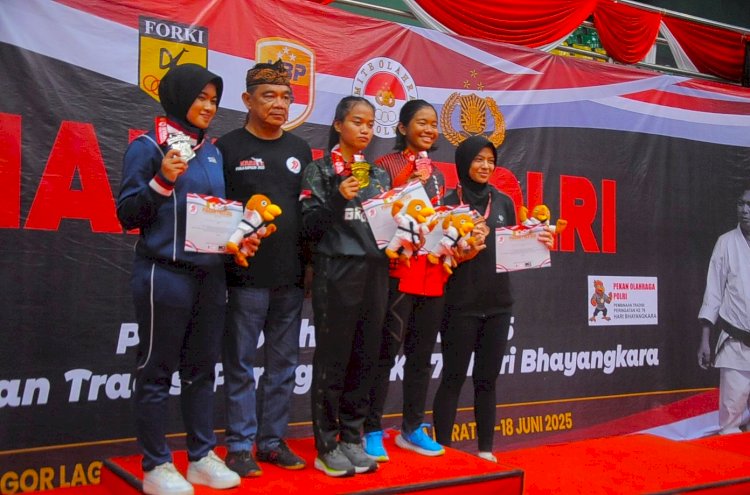 Cerita Polwan Brimob Polda Metro Raih Medali di Piala Kapolri 2025