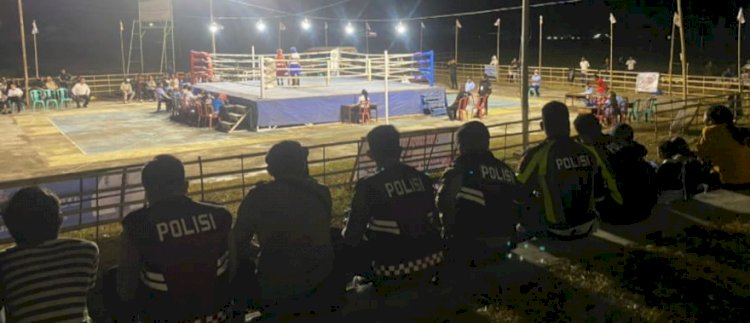 POLRI UNTUK MASYARAKAT : POLRES SIKKA AMANKAN KEJUARAAN TINJU AMATIR ANTAR SASANA SEDARATAN FLORES-LEMBATA TAHUN 2025