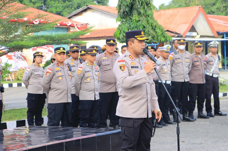 Kapolres Sikka Pimpin Apel Pagi: Tegaskan Soliditas Internal dan Kesiapan Sambut Kunjungan Kompolnas dan Kapolda NTT