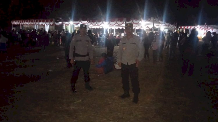 POLRI UNTUK MASYARAKAT : PERSONIL POLSEK WAIGETE POLRES SIKKA LAKSANAKAN PENGAMANAN FESTIVAL PESONA LEWOMADA ( SOGA LEWO).2025
