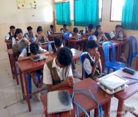 Polri Untuk Masyarakat : Polres Sikka Monitoring Kegiatan Penyaluran Program Makan Bergizi Gratis (MBG) Di wilayah Kab. Sikka