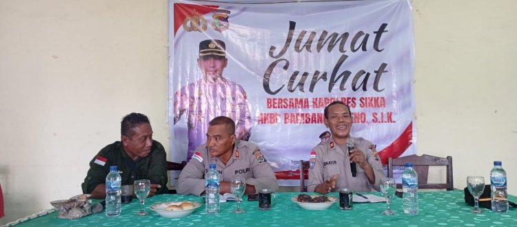 Jumat Curhat di Desa Lela, Kasat Binmas Buka Ruang Kritik dan Solusi