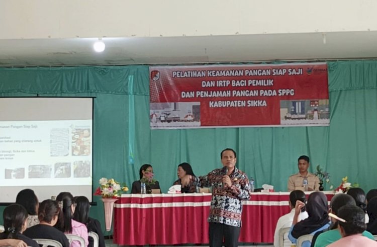 Dinas Kesehatan Sikka Gelar Pelatihan Keamanan Pangan untuk Dapur SPPG, Dukung Program MBG Presiden RI