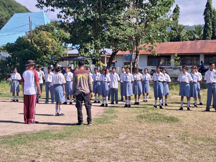 KEGIATAN LATIHAN PERATURAN BARIS BERBARIS (PBB) PASKIBRA DALAM RANGKA HUT KEMERDEKAAN RI KE 80 TAHUN 2025 TINGKAT KEC. TANA WAWO