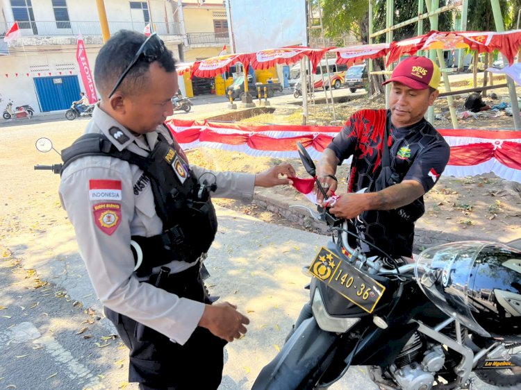 Satuan Samapta Polres Sikka Polda NTT Laksanakan Kegiatan Patroli Kota Presisi Samapta Presiai Polri