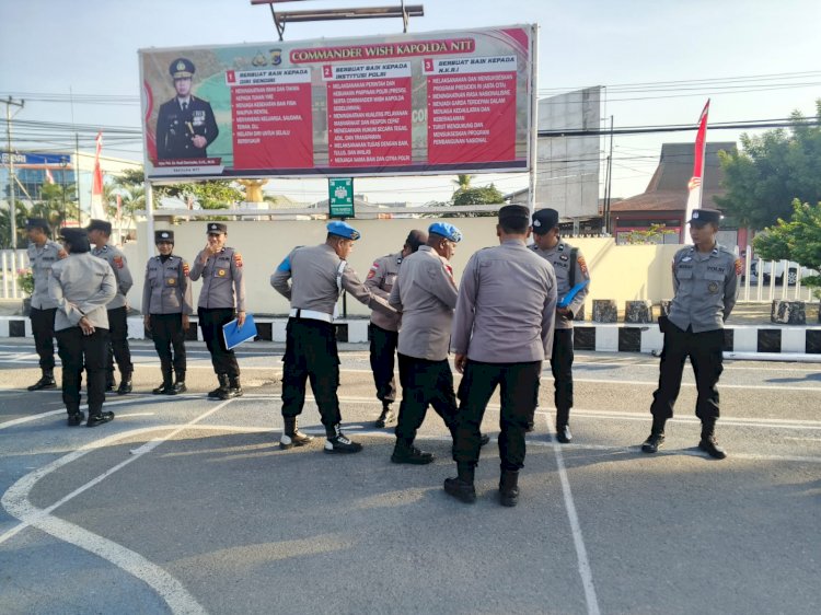 Polres Sikka Gelar Apel Fungsi dan Apel Pagi, Tekankan Disiplin dan Tanggung Jawab Personel