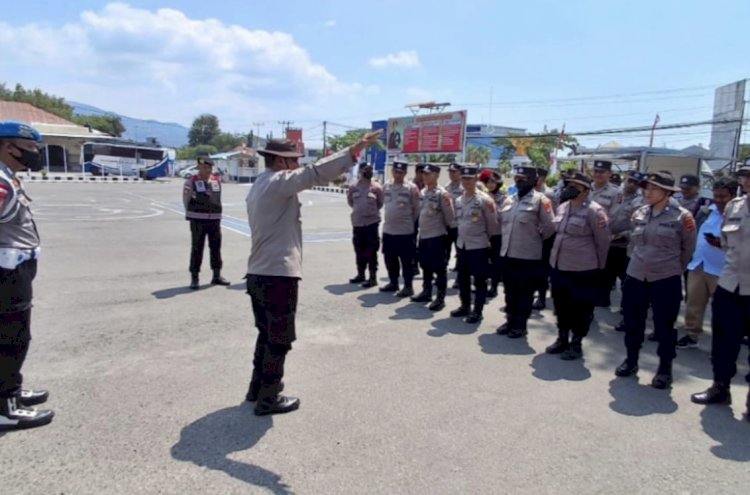 117 Personel Polres Sikka Siap Amankan Karnaval SD dan SMP