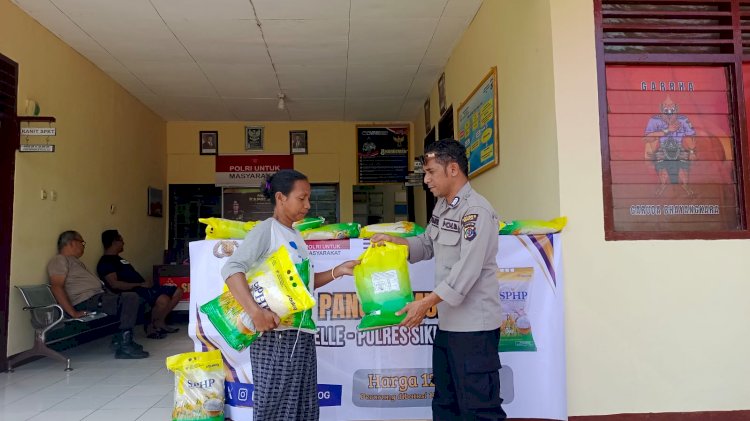 “Sinergi Polres Sikka dan Bulog: Stabilkan Harga Pangan Lewat Gerakan Pangan Murah”