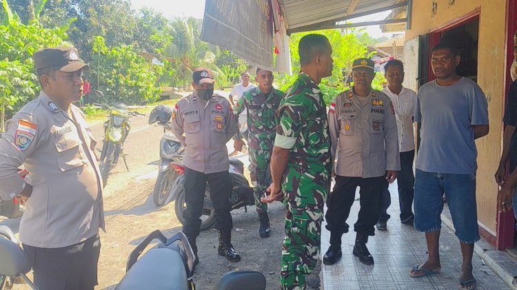 Jaga Stabilitas Kamtibmas, Polsek Paga Bersama TNI Intensifkan Patroli Cipkon