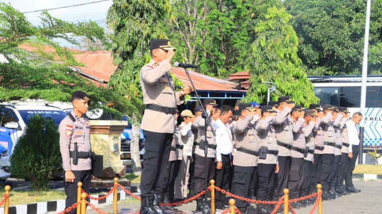 Gelar Pasukan di Mako Polres Sikka Polda NTT, Wujud Kesiapan Amankan Tour de Entete