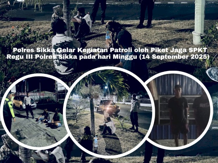 Polres Sikka Intensifkan Patroli Malam, Pastikan Wilayah Aman dan Kondusif