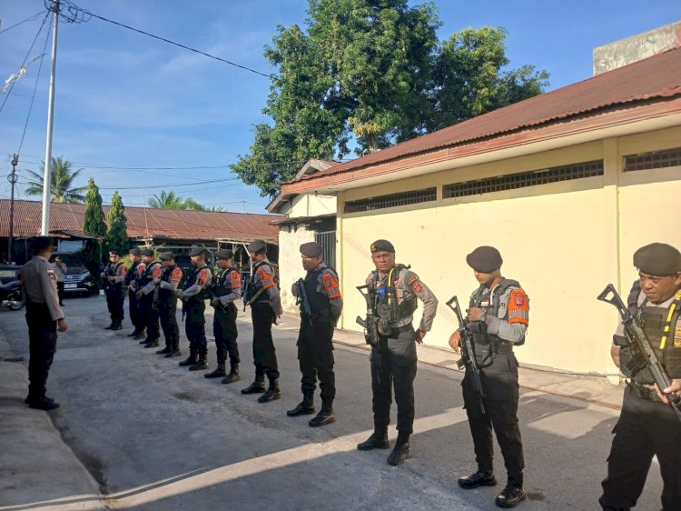 Apel Pagi Samapta Polres Sikka Polda NTT Tekankan Kedisiplinan dan Kesiapsiagaan Personel Obvit