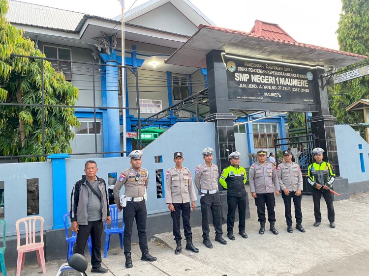 Pengamanan Ketat Warnai Pentas Seni Tahunan Spensa Musik dan Art Festival di SMPN 1 Maumere