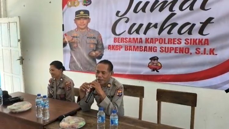 Bangun Generasi Cerdas dan Tertib, Polres Sikka Polda NTT Hadirkan Jumat Curhat di Sekolah Muhammadiyah Waioti