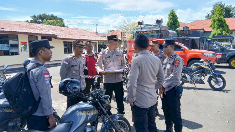 “Cek Fisik Total! Kapolres Sikka Pimpin Pemeriksaan Seluruh Kendaraan Inventaris”