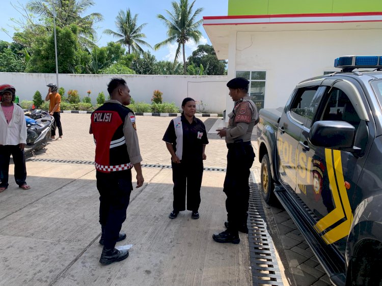 Polres Sikka Polda NTT Sisir SPBU, Patroli Kota Presisi Redam Gejolak di Tengah Kelangkaan Solar